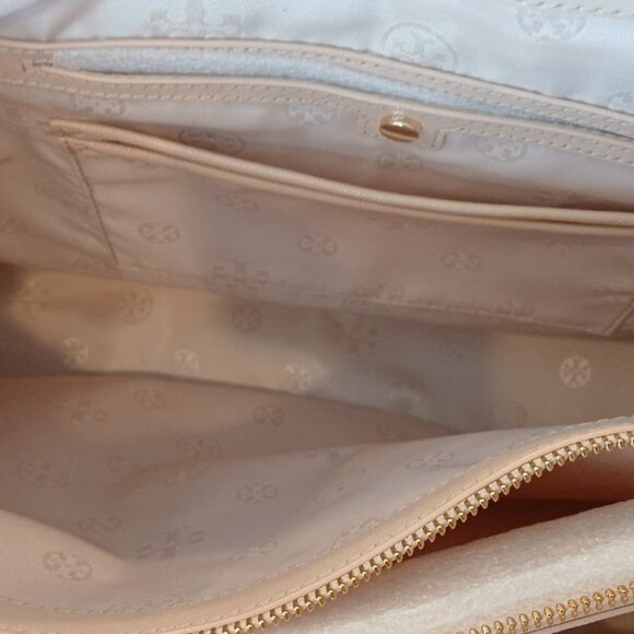 Tory Burch Robinson Large Dark Sahara Tote NWT - Picture 6 of 10